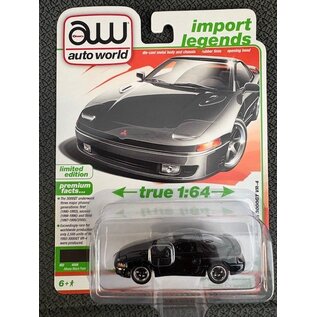 AUTOWORLD AW 07688 1993 MITSUBISHI 3000GT VR-4 ALBANY BLACK PEARL 1/64 DIE-CAST