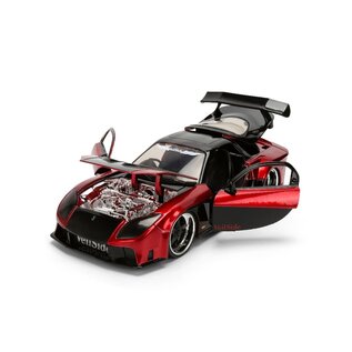 JADA TOYS JAD 37646 Jada 1/24 "JDM Tuners" 1995 Mazda RX-7 Widebody Red/Black DIE-CAST