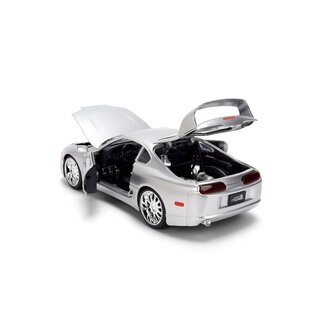 JADA TOYS JAD 37492 Jada 1/24 "JDM Tuners" 1995 Toyota Supra Metallic Silver DIE-CAST