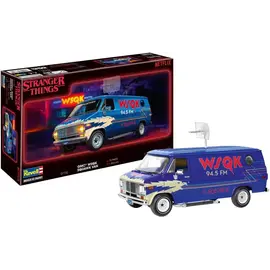 REVELL GERMANY REV 07732 STRANGER THINGS GMC WSQK SQUAWK VAN 1/25 PLASTIC MODEL
