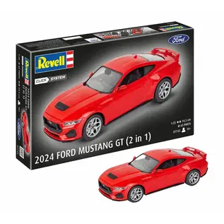 REVELL GERMANY REV 07743 2024 FORD MUSTANG GT (2 IN 1) CLICK SYSTEM 1/25 PLASTIC MODEL