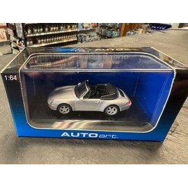 AA 20131 PORSCHE 993 CABRIO SILVER 1/64 DIE-CAST