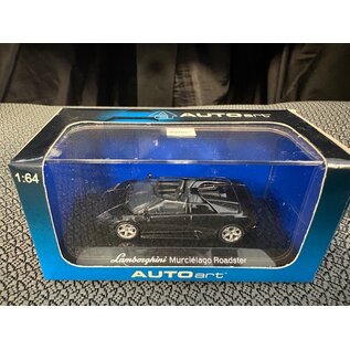 AA 20343 LAMBORGHINI MURCIELAGO ROADSTER METALLIC BLACK 1/64 DIE-CAST