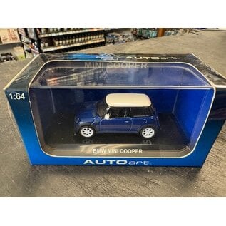 AA 20023 BMW MINI COOPER BLUE 1/64 DIE-CAST