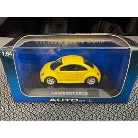AA 20181 VOLKSWAGEN NEW BEETLE DUNE YELLOW 1/64 DIE-CAST