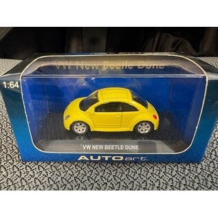 AA 20181 VOLKSWAGEN NEW BEETLE DUNE YELLOW 1/64 DIE-CAST
