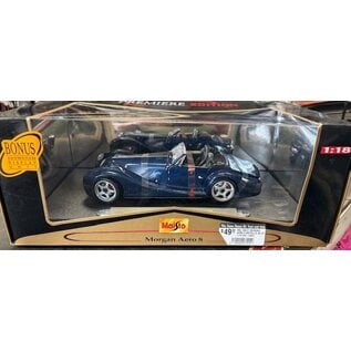 MAISTO MAI 36637 MORGAN AERO 8 METALLIC BLUE 1/18 DIE-CAST