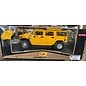 MAISTO MAI 36631 HUMMER H2 SUV YELLOW 1/18 DIE-CAST