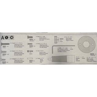 TAMIYA TAM 19402587 9402587 Metal bag A TT02