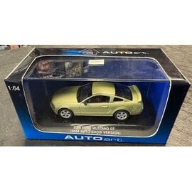 AA 20301 FORD MUSTANG GT 2005 (2004AUTO SHOW VERSION) LEGEND LIME 1/64 DIE-CAST