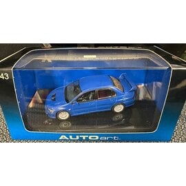 AA 57163 MITSUBISHI LANCER EVO VII STREET CAR 2001 BLUE 1/43 DIE-CAST