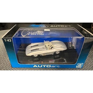 AA 51001 CHEVROLT CORVETTE STINGRAY 1959 SILVER 1/43 DIE-CAST