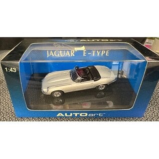 AA 53771 JAGUAR E-TYPE ROADSTER SERIES III V12 SILVER 1/43 DIE-CAST