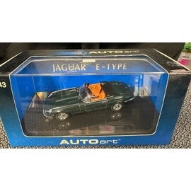 AA 53772 JAGUAR E-TYPE ROADSTER SERIES III V12 GREEN 1/43 DIE-CAST