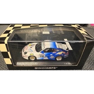 MINICHAMPS MIN 400-076418 PORSCHE 911 GT3 RS TEAM WERNER SPORT WERNER/KOSKE VLN 2007 1/43 DIE-CAST