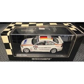 MINICHAMPS MIN 400-062642 BMW 320si BMW TEAM GERMANY WTCC OSCHERSL. '06 HEAT WINNER J MULLER 1/43 DIE-CAST