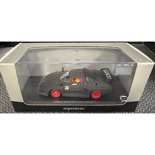KYOSHO KYO 03143BK LANCIA STRATOS TURBO GROUP 5 MATT BLACK 1/43 DIE-CAST