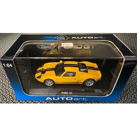 AA 20352 FORD GT 2004 YELLOW/WITH BLACK STRIPE 1/64 DIE-CAST