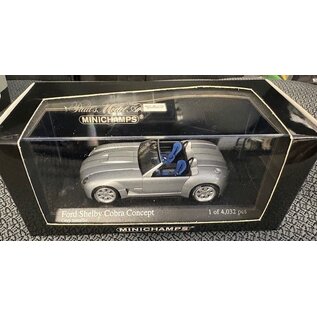MINICHAMPS MIN 400-146430 FORD SHELBY COBRA CONCEPT 2004 GREY METALLIC 1/43 DIE-CAST