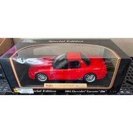 MAISTO MAI 31889 2001 CHEVROLET CORVETTE Z06 RED 1/18 DIE-CAST