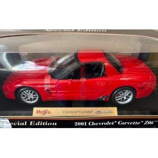 MAISTO MAI 31889 2001 CHEVROLET CORVETTE Z06 RED 1/18 DIE-CAST