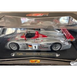 MAISTO MAI 38626 INFINEON AUDI R8 LE MANS-SIEGER 2001 1/18 DIE-CAST