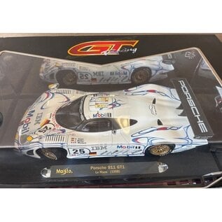 MAISTO MAI 38864 PORSCHE 911 GT1 IBM LE MANS 1998 1/18 DIE-CAST