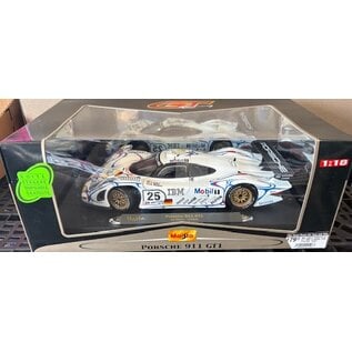 MAISTO MAI 38864 PORSCHE 911 GT1 IBM LE MANS 1998 1/18 DIE-CAST