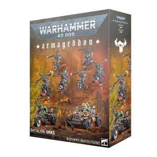 GAMES WORKSHOP WAR 99120103126 ARMAGEDDON BATTALION: ORKS