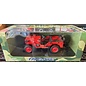 GATE GAT 01067 Jeep Willys RED 1/18 (small crease in window box, item is perfect)