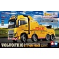 TAMIYA TAM 47528 VOLVO FH16 GLOBETROTTER 750 8X4 TOW TRUCK (INCLUDES SILVER PRE-PAINTED BODY COMPONENTS)