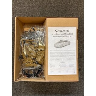 GATE GAT 06043 Porsche 996 Coupe 1/18 die cast assembly kit (tools and glue required) Black version