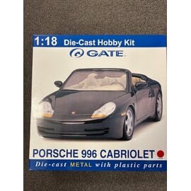 GATE GAT 06051 Porsche 996 Cabriolet 1/18 die cast  assembly kit (requires tools and glue)  Red version