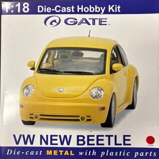 GATE GAT 06037 VW New Beetle 1/18 scale assembly kit (requires tools and glue) Red version