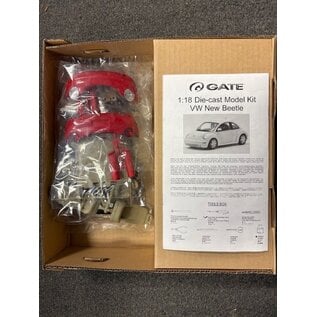 GATE GAT 06037 VW New Beetle 1/18 scale assembly kit (requires tools and glue) Red version