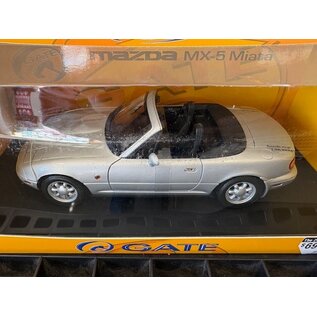 GATE GAT 01015 MAZDA MX-5 MIATA SILVER 1/18 DIE-CAST