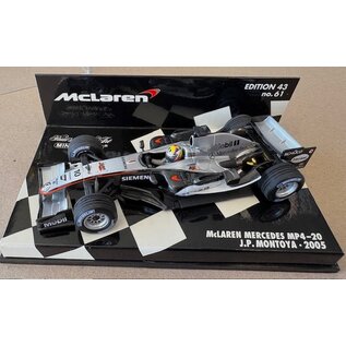 MINICHAMPS MIN 530054310 Mclaren Mercedes MP4-20 J.P. Montoya 2005 diecast 1/43