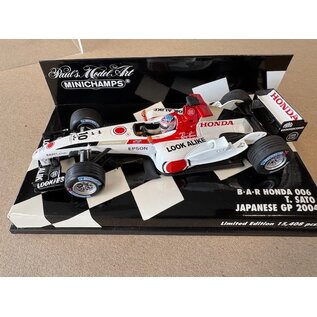 MINICHAMPS MIN 400040110 B-A-R Honda 006 T. Sato Japanese GP 2004