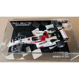 MINICHAMPS MIN 400040110 B-A-R Honda 006 T. Sato Japanese GP 2004