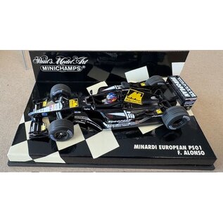 MINICHAMPS MIN 400010029 Minadri European PS01 F. Alonso 1/43 diecast (small scratch in case-item perfect)