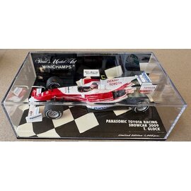 MINICHAMPS MIN 400090080 Panasonic Toyota Racing Showcar 2009 T. Glock 1/43 diecast  (small scratch on case, item is perfect)