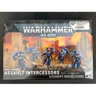 GAMES WORKSHOP WAR 99120101392 SPACE MARINES: ASSAULT INTERCESSORS WITH JUMP PACKS BSF