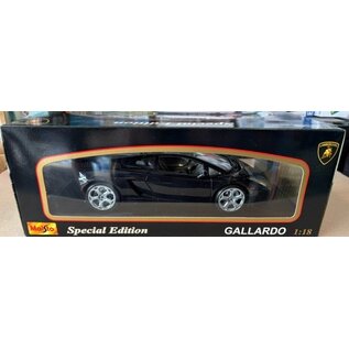 MAISTO MAI 31655-BLK LAMBORGHINI GALLARDO BLACK 1/18 DIE-CAST