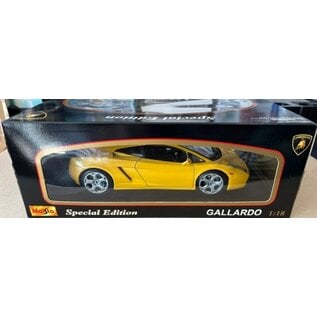 MAISTO MAI 31655-YEL LAMBORGHINI GALLARDO YELLOW 1/18 DIE-CAST