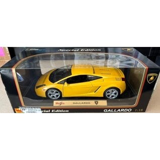 MAISTO MAI 31655-YEL LAMBORGHINI GALLARDO YELLOW 1/18 DIE-CAST