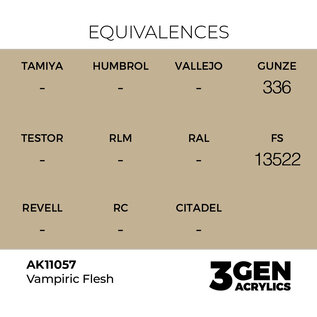 AK INTERACTIVE AK 11057 AK Interactive 3G Acrylic Vampiric Flesh 17ml