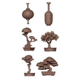 AK INTERACTIVE AK BIT0030 AK Interactive Japanese Lamps & Bonsai