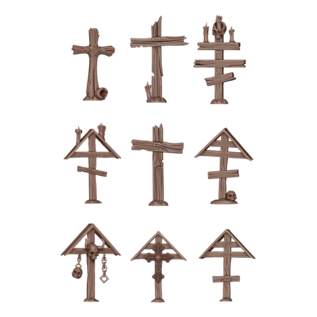 AK INTERACTIVE AK BIT0031 AK Interactive Wood Crosses