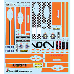 ITALERI ITA 93661 POLICE RANGE ROVER 1/24 PLASTIC MODEL