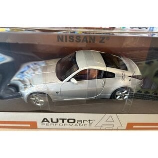 AA 77311 NISSAN 350 Z 2002 (LH DRIVE) DIAMOND SILVER 1/18 DIE-CAST